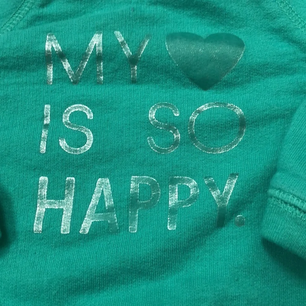 3/$25.00 CARTERS GREEN SWEATSHIRT
